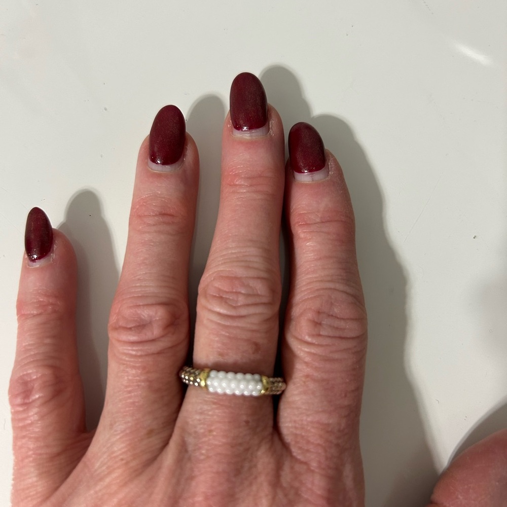 LAGOS Silver and Gold Beaded Ring - Picture 8 of 8